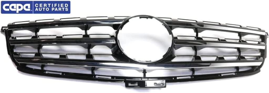 Black Plastic Grille Assembly with Chrome Molding C1995