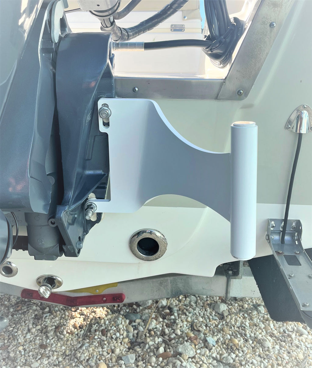 White Right/Starboard Side Motor Mount System with 7' White Pin H81381