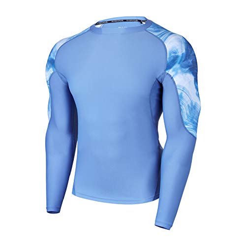 Men's Long Sleeves UPF 50+ Compression Swim Shirts G21175