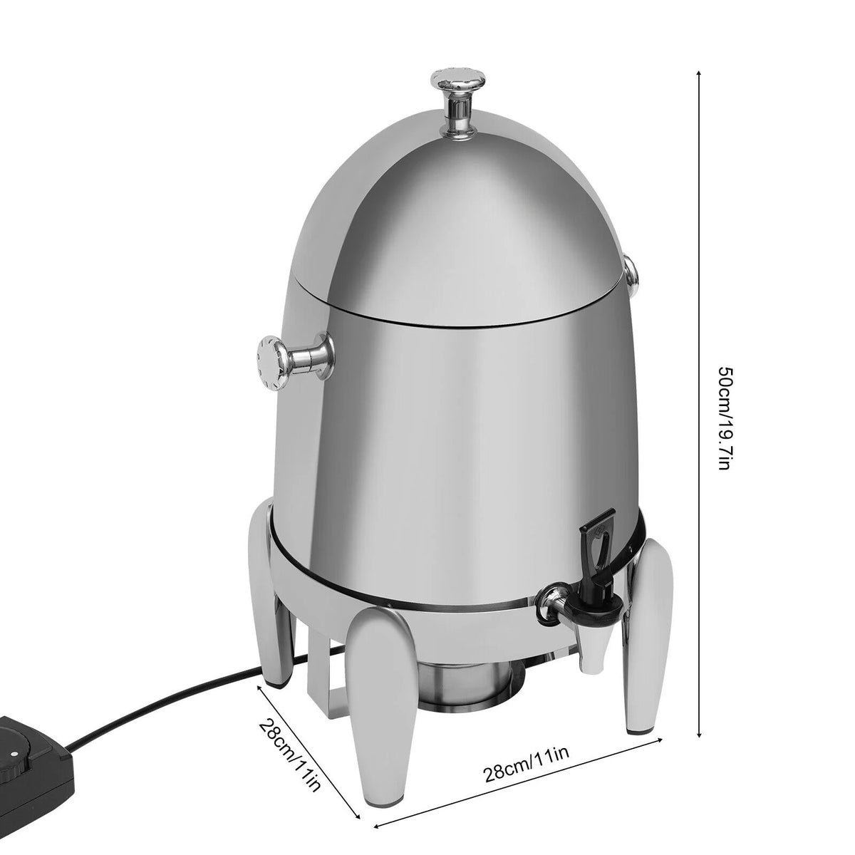 3.2 Gallon Stainless Steel Hot Chocolate Machine Electric Beverage Dispenser S425580