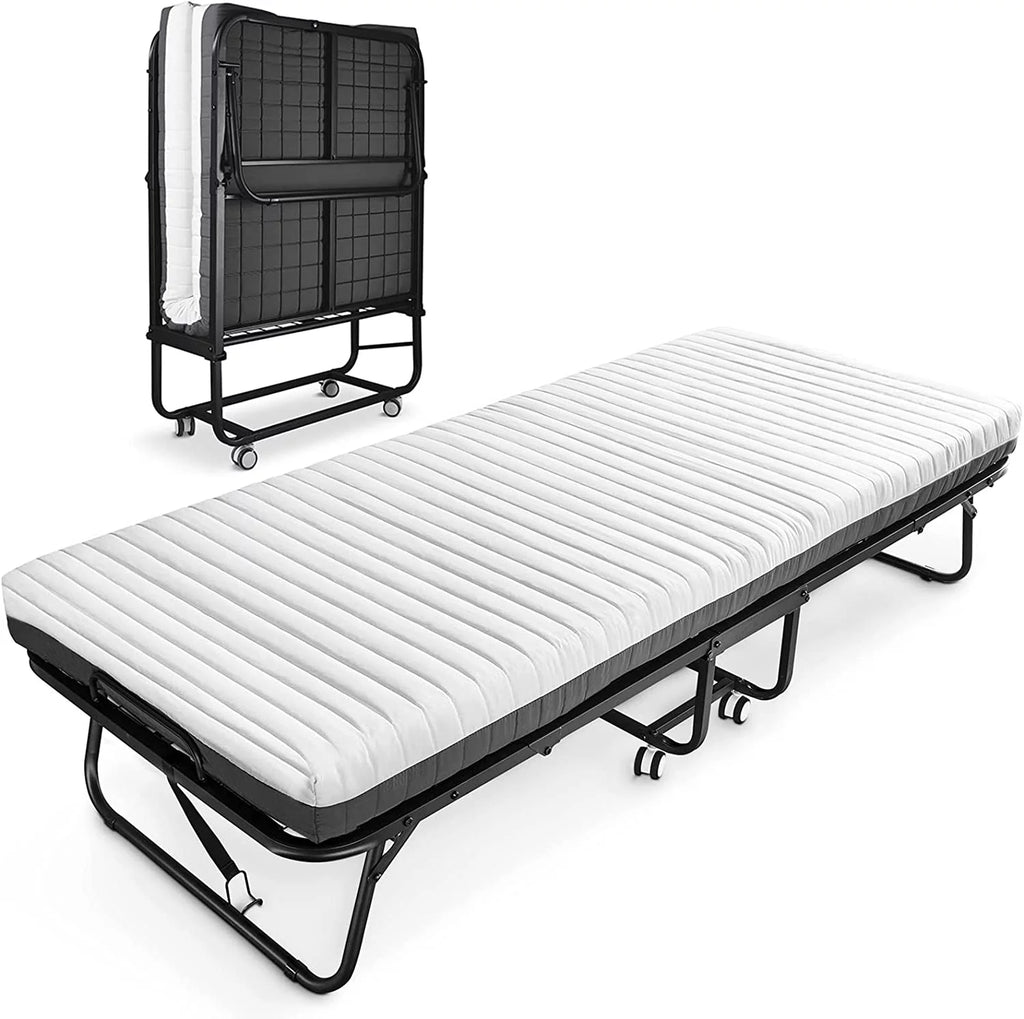 Folding Bed with Memory Foam Mattress E8651