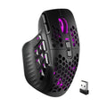 Black Wireless MMO Gaming Mouse with 9 Side Buttons, 24000 DPI, Triple Connectivity, RGB S543
