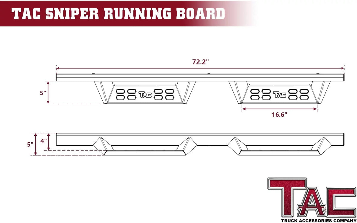 Running Boards Side Steps Nerf Bars 2pcs Z99166