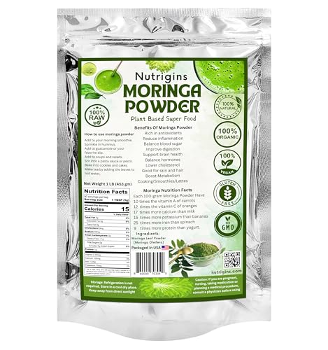 1 Lb Organic Moringa Leaf Powder I1100