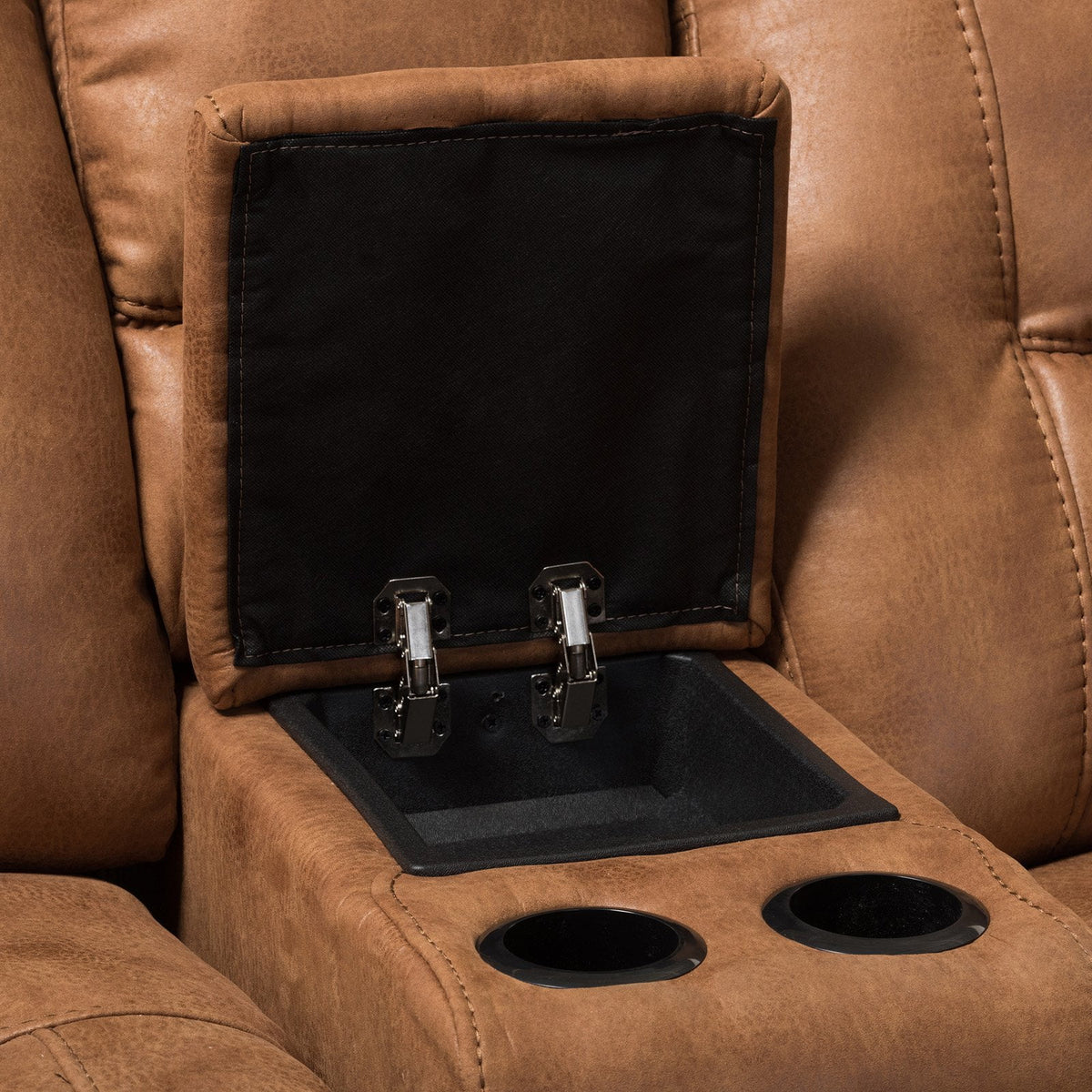 Light Brown 6 Piece Reclining Sectional L79255