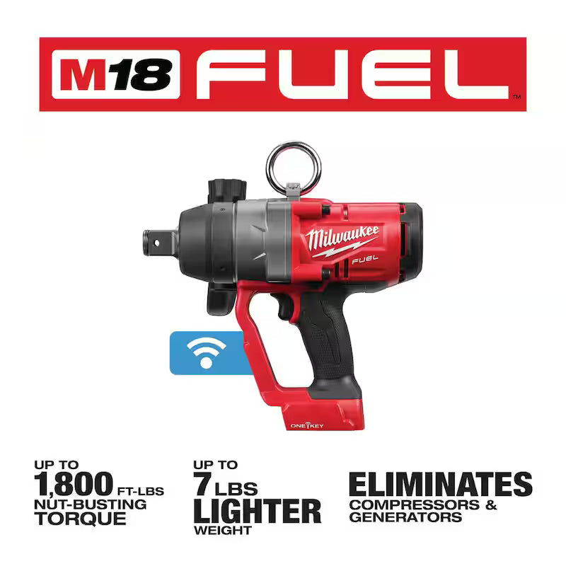18V Lithium-Ion Brushless Cordless 1 in. Impact Wrench with Friction Ring & 8.0Ah Battery Starter Kit G52983