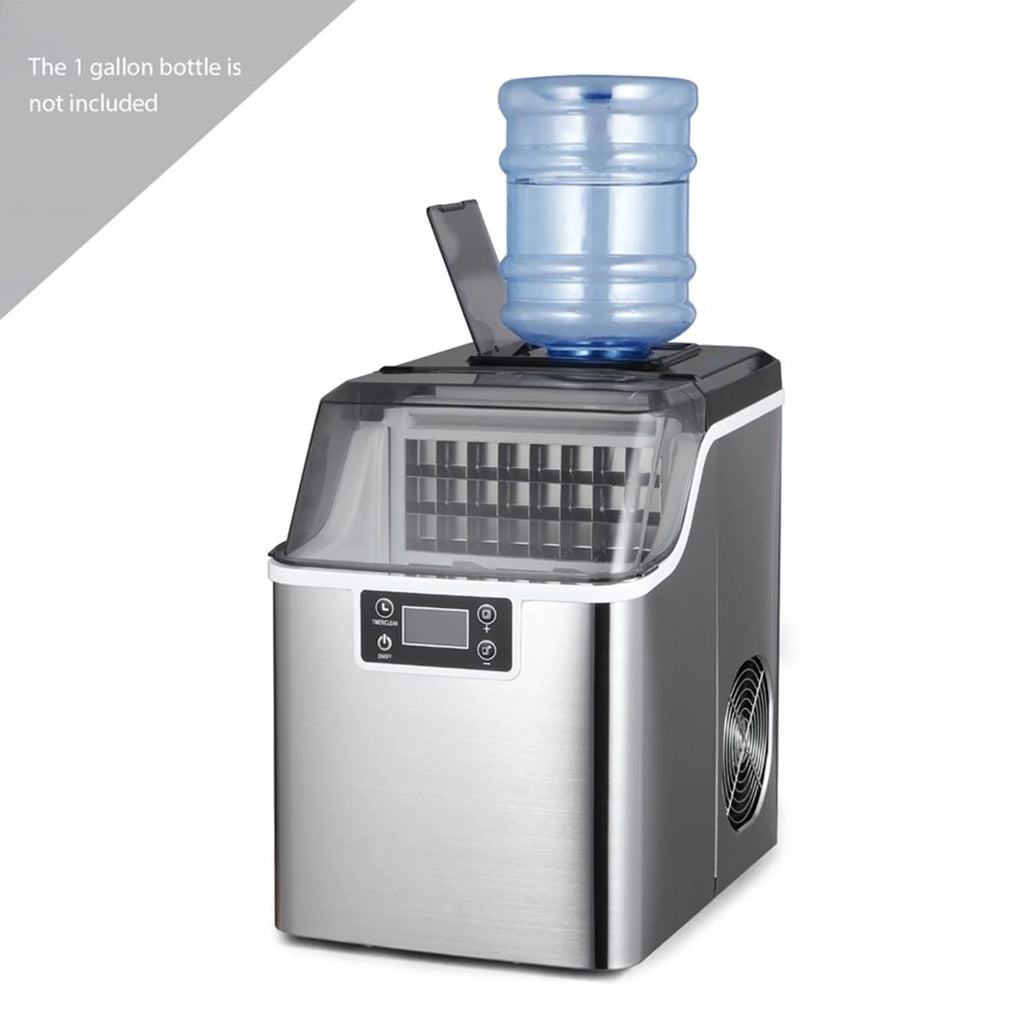 44 Pound Countertop Self Cleaning Ice Maker with Ice Scoop S366646