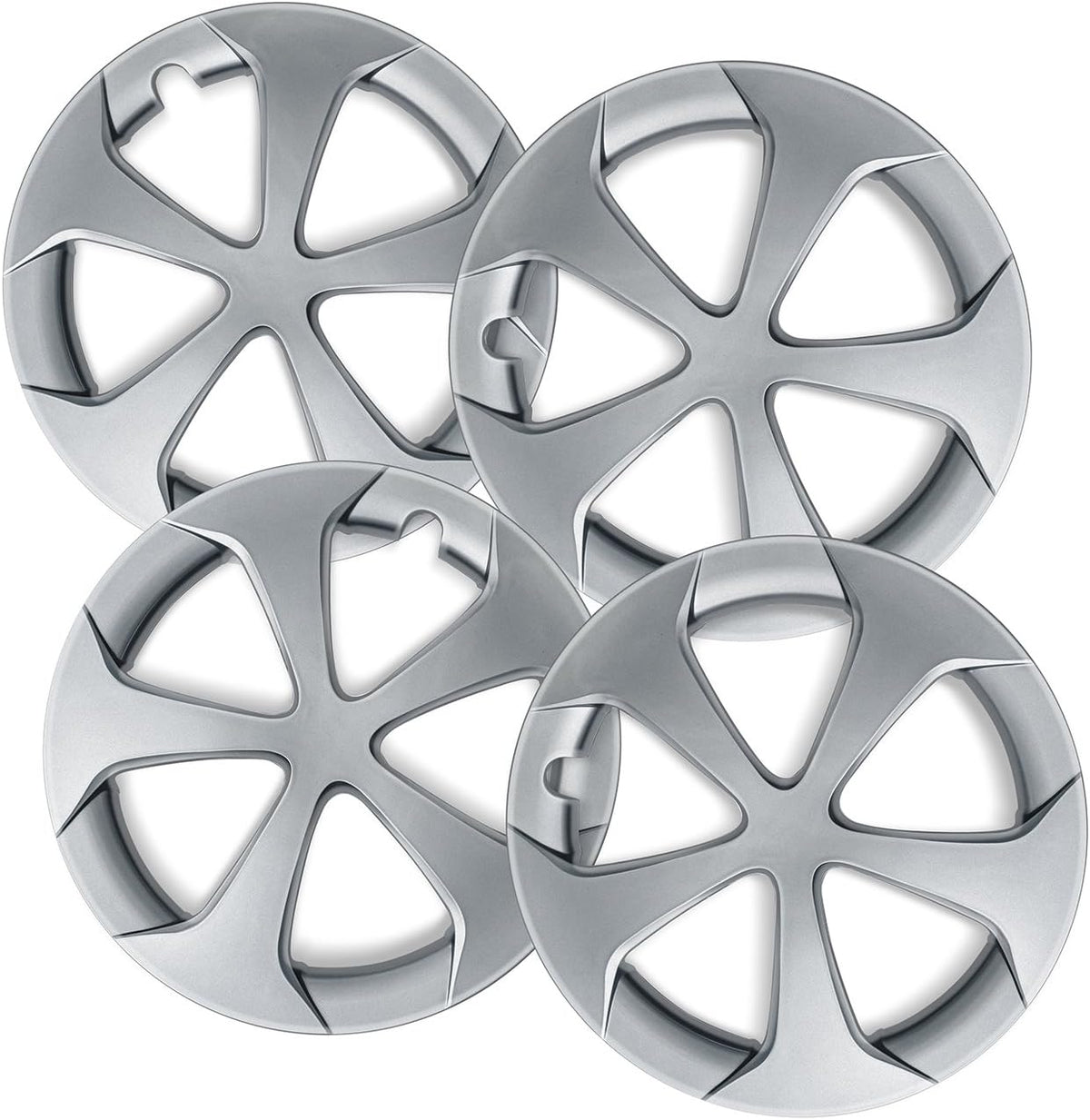 15 inch Set of 4 Silver Wheel Covers Hubcaps L846