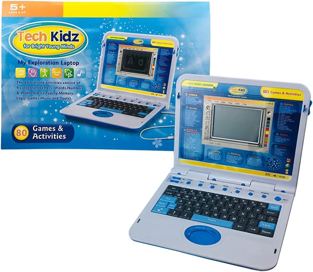 Blue Children's Educational Interactive Laptop with LCD Screen T1711