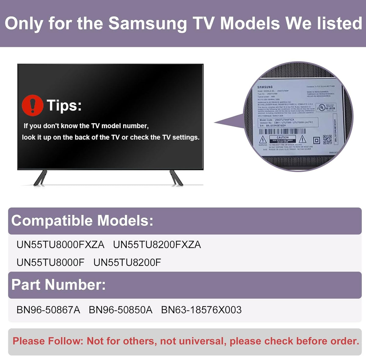 TV Legs Replacement Stand with Remote Holder C50290