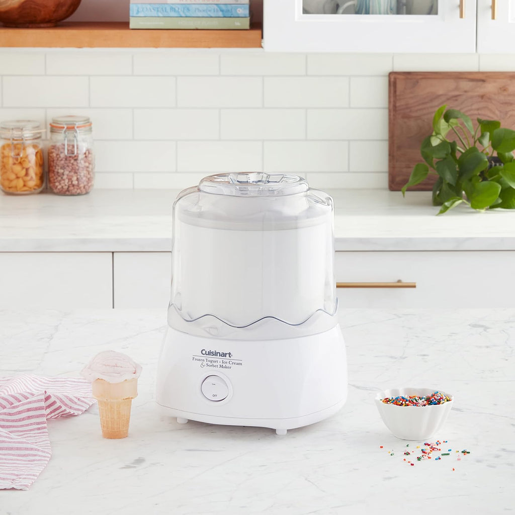 1.5-Quart Automatic Ice Cream Maker, White Y9792