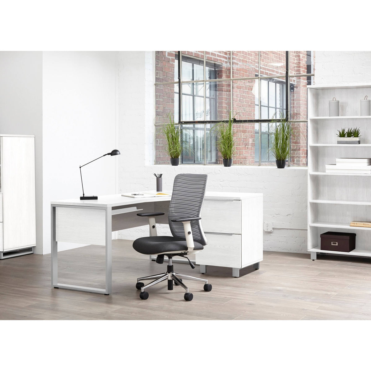 Crescent Desk 63x24/32 Inches in Espresso O340