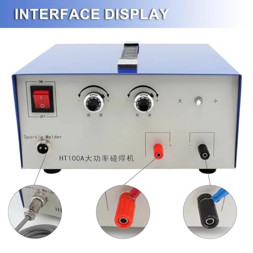 110V 100A Portable Spot Welding Machine with Foot Pedal Y648788