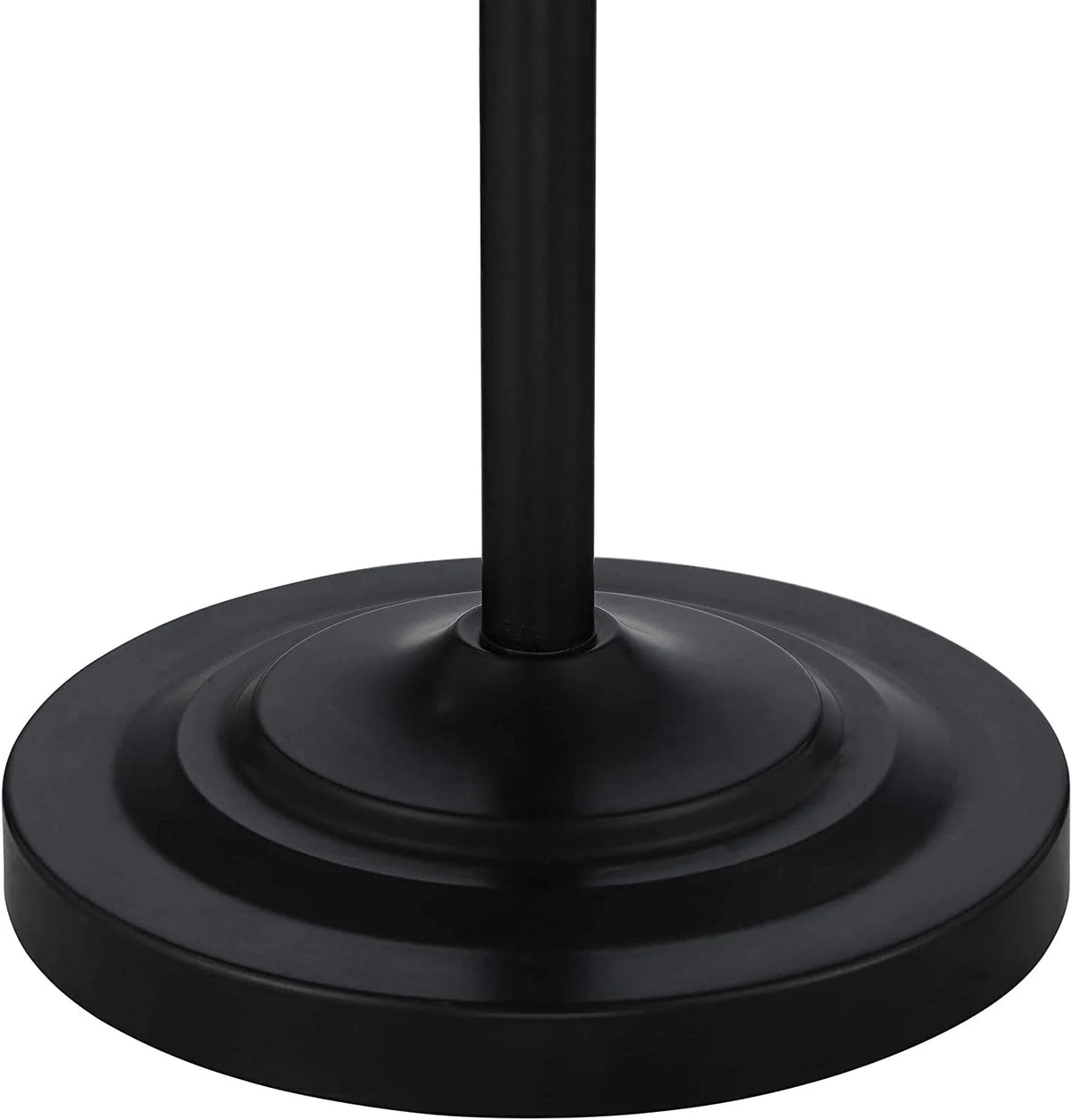 3 Piece Table Floor Lamp Set Black Metal Cream Fabric K60288