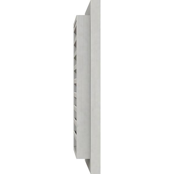 18 inch x 12 inch Vertical Gable Vent Primed Smooth Western Red Cedar K905