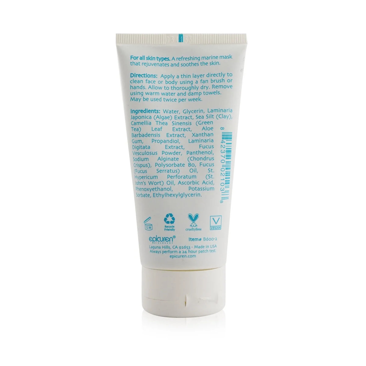 Green Tea & Seaweed Soothing Mask 2.5 oz Z5542