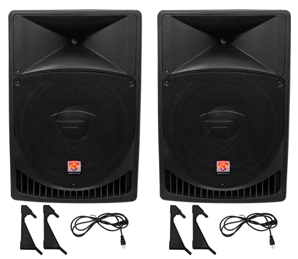 15" Powered Active 2-Way DJ PA Speakers V4925