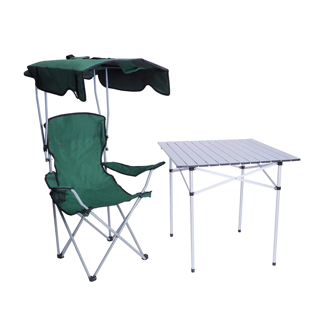 Green Folding Camping Chair with Cup Holder S4494