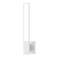 Satin White LED Sconce F82846