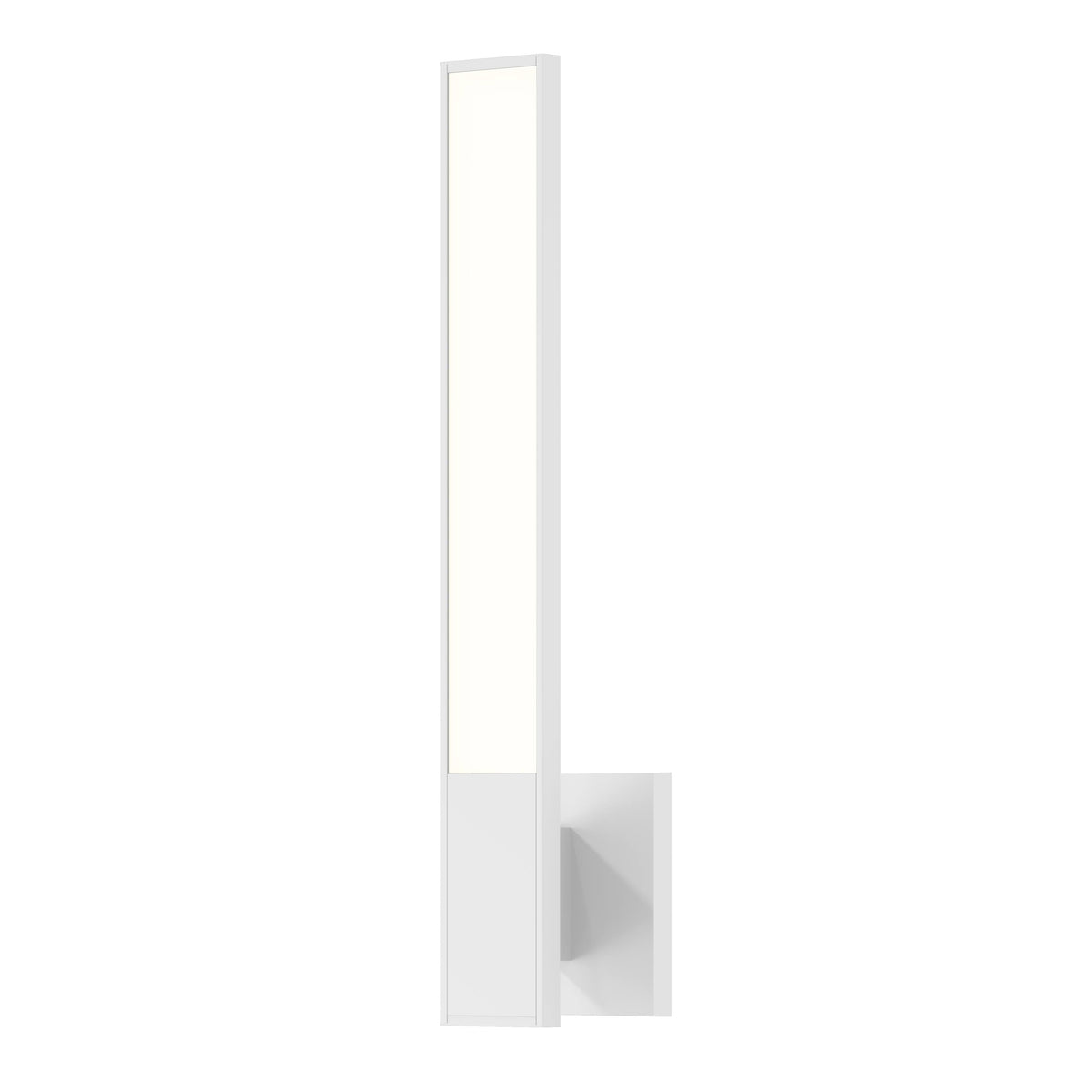 Satin White LED Sconce F82846