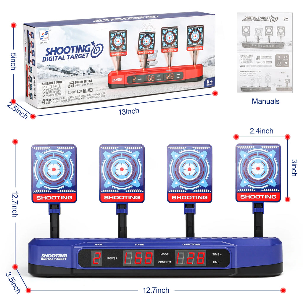 Electronic Shooting Target with Auto Reset Digital Scoring E9898
