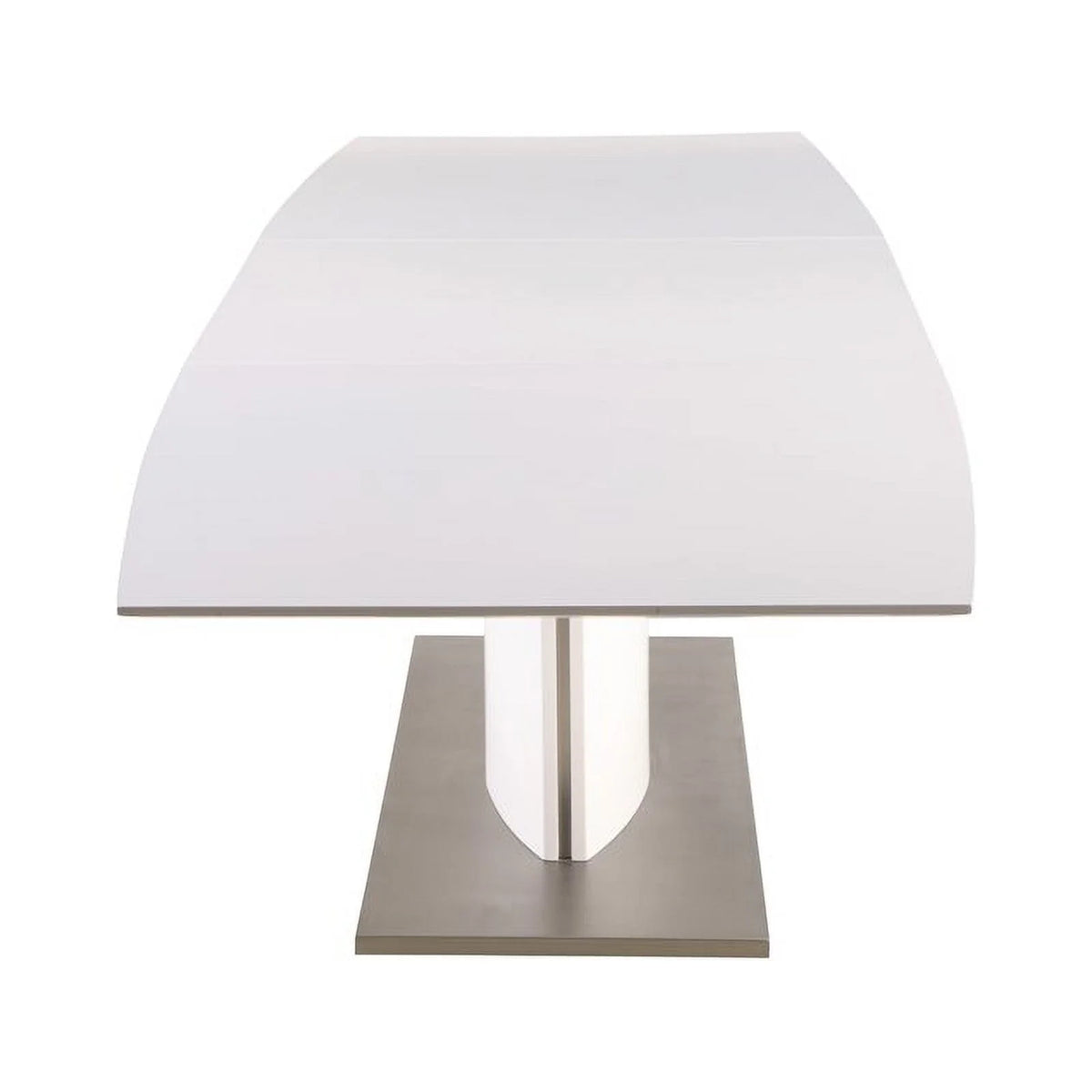 110.2" Solid Wood Top Dining Table Matte White N99850