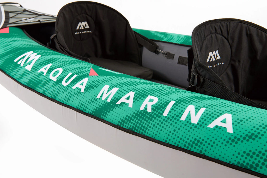 2 Person Inflatable Recreational Kayak with Carry Bag, Paddle, Fin, Pump & Safety Harness K565748