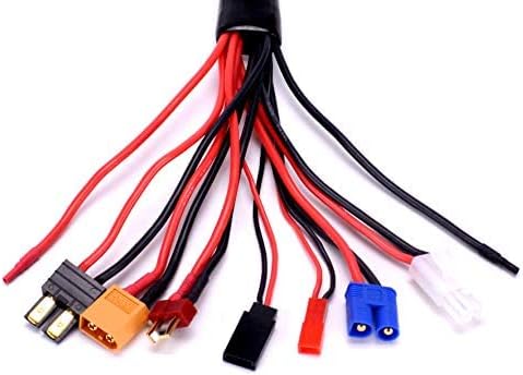 9 in 1 Splitter Cable 4.0mm Banana Plug to JST T Plug XT60 EC3 D537