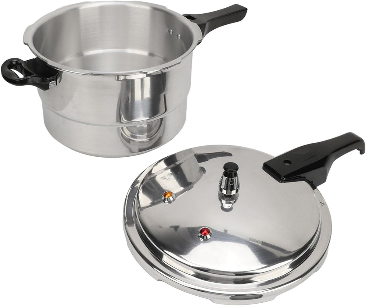 Stainless Steel Pressure Cooker with Safety Valves and Steaming Plate E67652