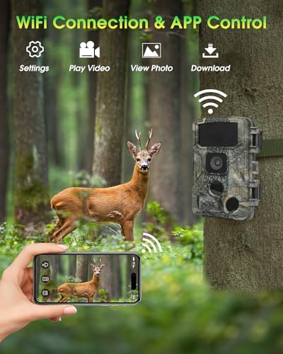 WiFi Trail Camera 4K 64MP Game Camera with Night Vision G230498