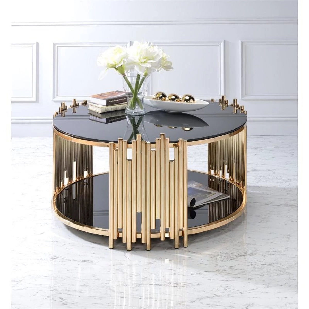 Round Glass Top Coffee Table Z9785