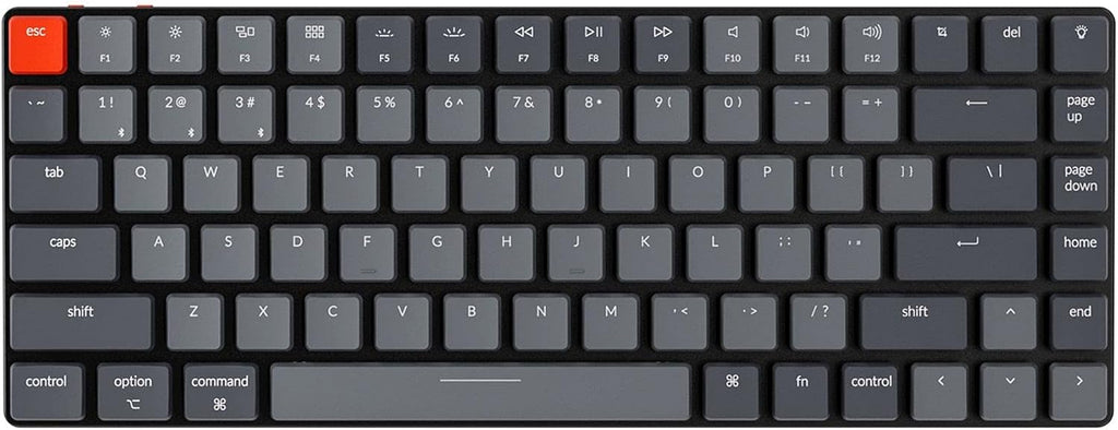 84 Keys Ultra-Slim Wireless Mechanical Keyboard with White LED Backlit A5237