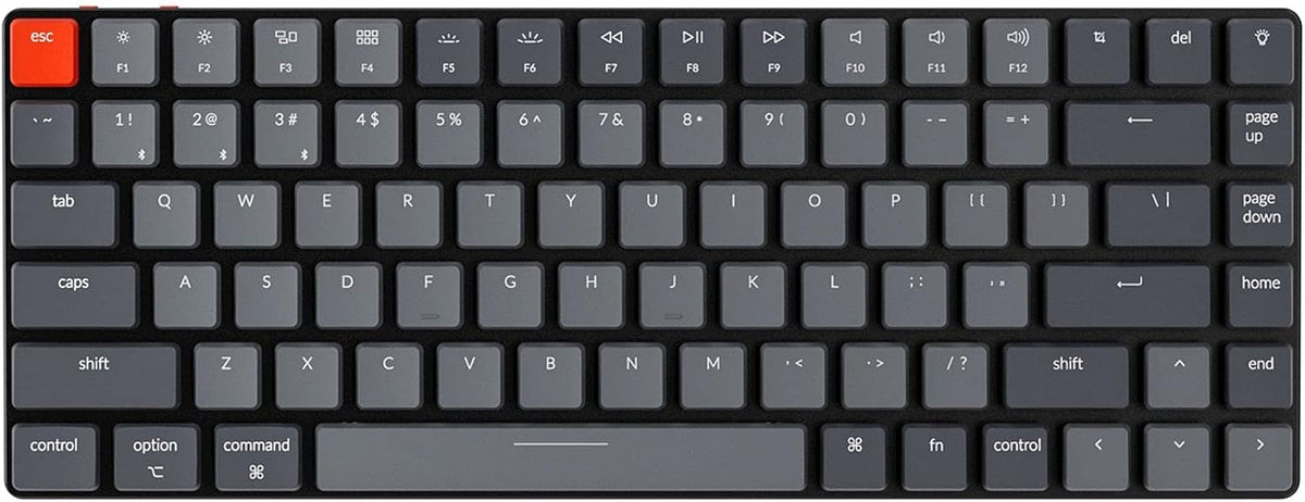 84 Keys Ultra-Slim Wireless Mechanical Keyboard with White LED Backlit A5237