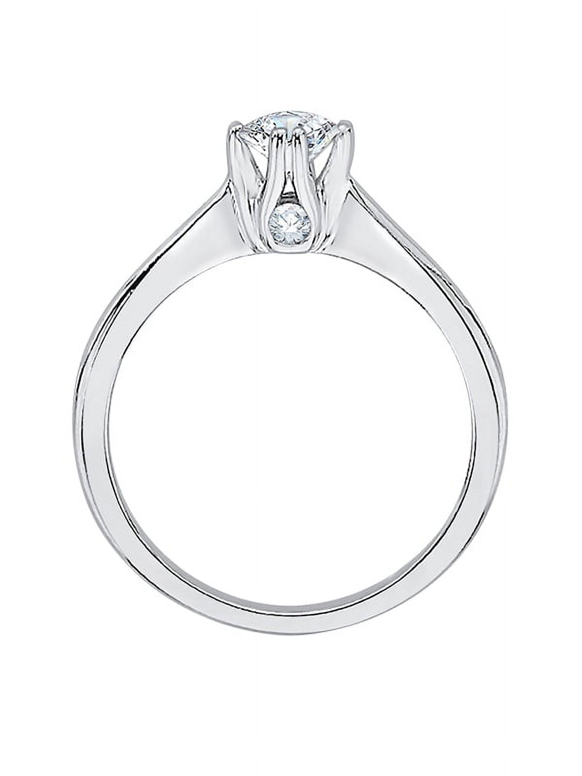 10K Gold Diamond Solitaire Engagement Ring H3947
