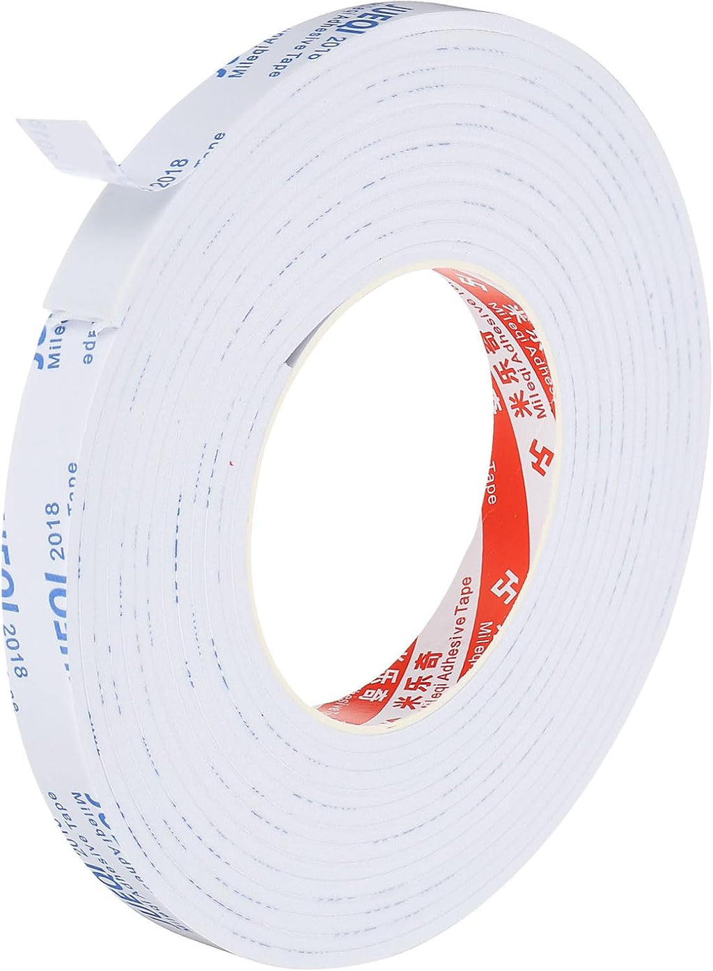 5m/16.4ft White Sealing Foam Tape, 15mm Wide 3mm Thick Single Sided Weather Stripping V19683