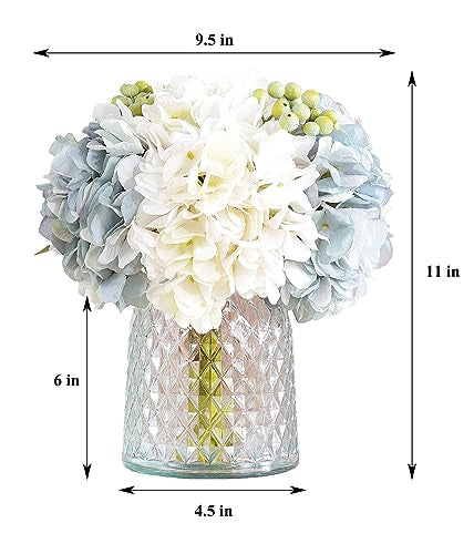 White Artificial Flowers in Vase B79235