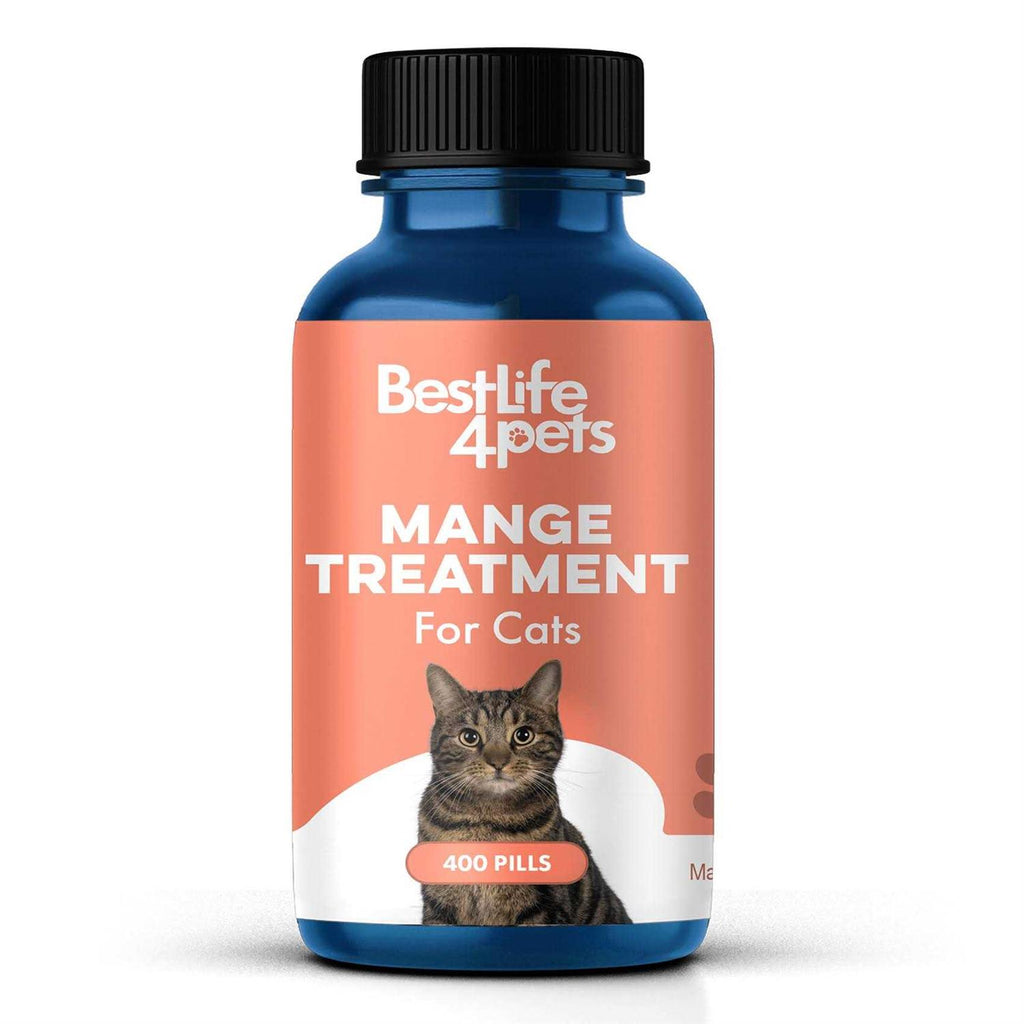 Demodectic Mange and Scabies Relief for Cats Ear Mites & Itch Relief Supplements A4056