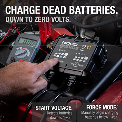 4A 2-Bank Smart Battery Charger for Lead-Acid & Lithium S76286
