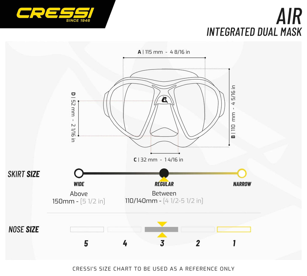 Yellow/Black Dive Mask S288