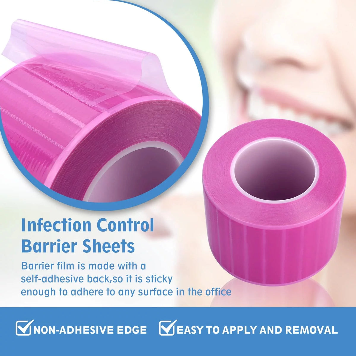 4" x 6" Disposable Dental Barrier Film 3 Rolls W24964