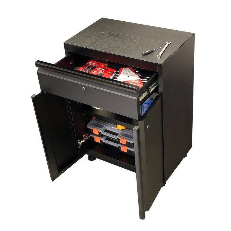 7-Piece Welded Steel Garage Storage System in Black U919478