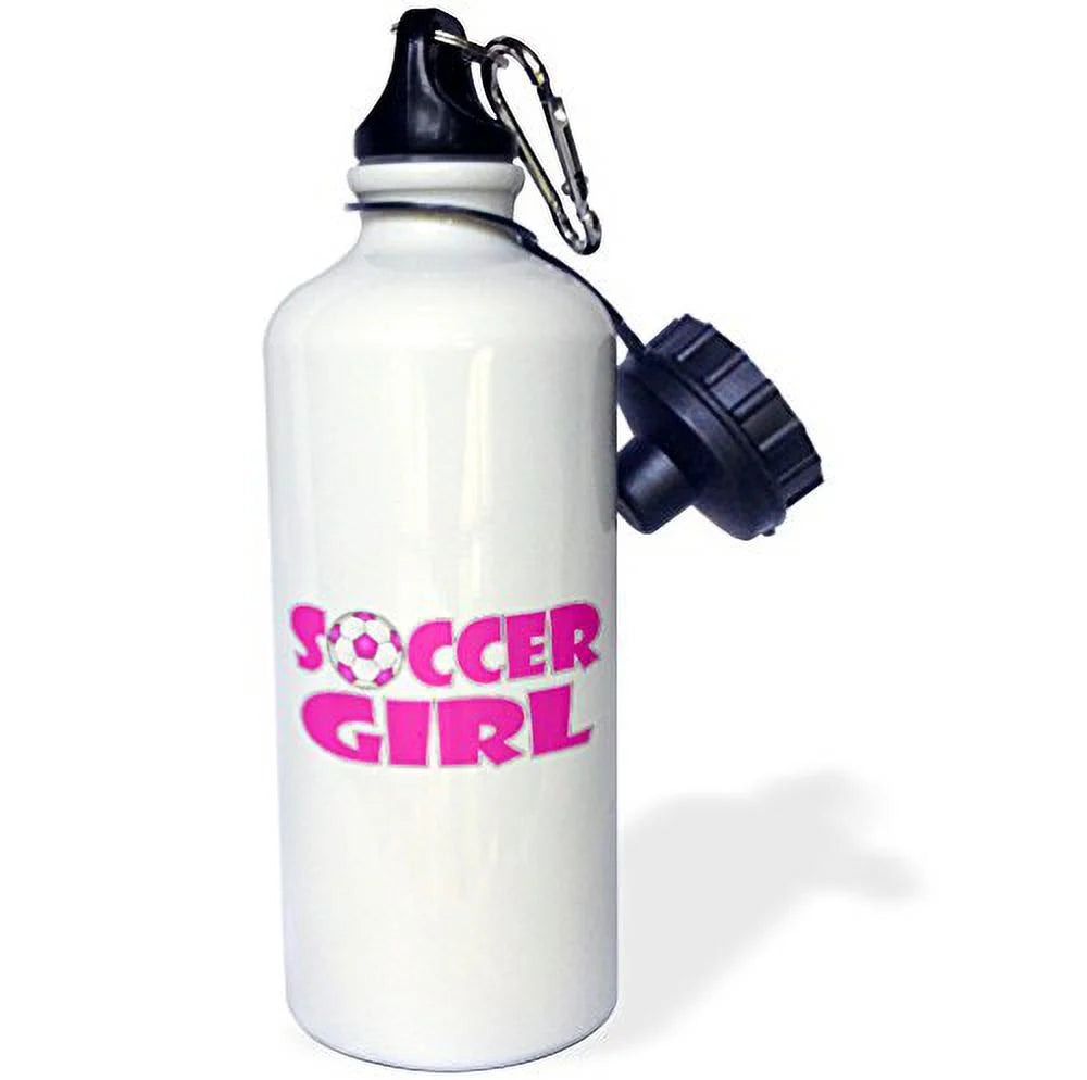 Pink and White 21 oz Sports Water Bottle S5847
