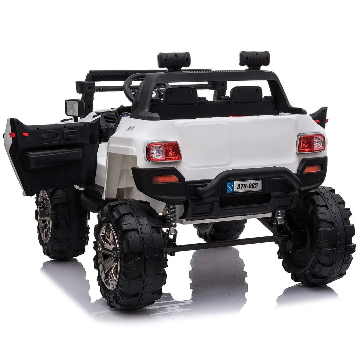Red 12V Kids Electric 2-Seater Ride on Police Car SUV Truck Toy with Parental Remote Control Z561429