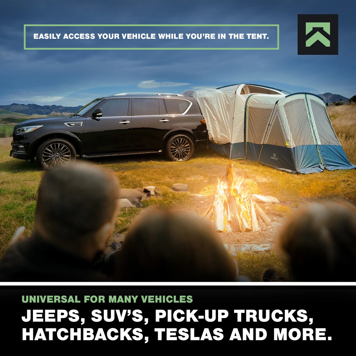 10-Person SUV Tent with 2 Screen Rooms Rainfly Q713