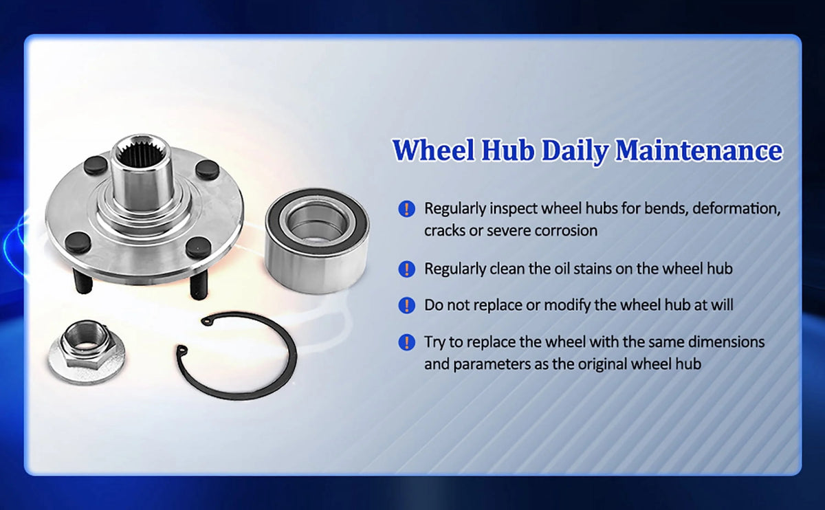 Pair Rear Wheel Hub & Bearings Assembly for 2008-2013 Suzuki SX4 4-Door 2.0L FWD Y916