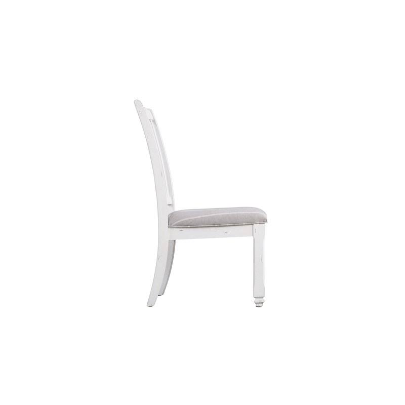 Gray and White Dining Chair Set of Two F92934
