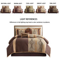Brown 7 Piece King Comforter Set Z557402