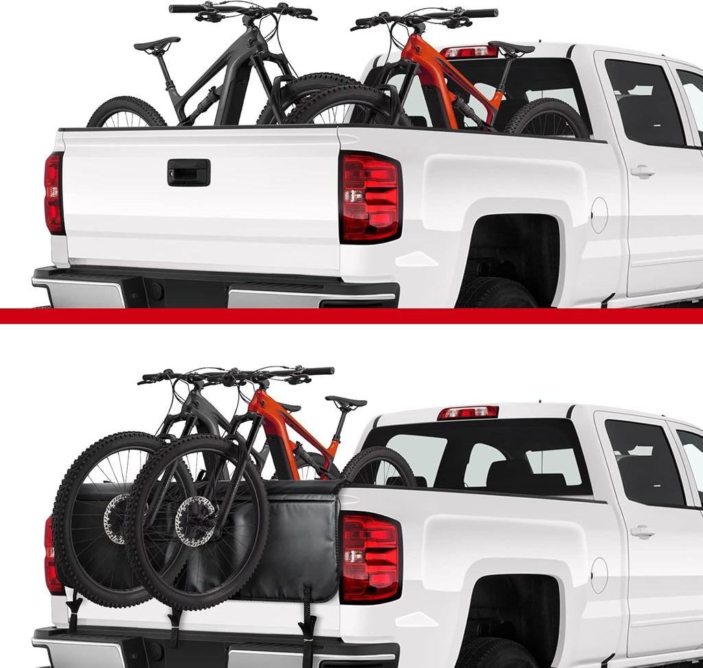 Tailgate Pad for Pickup Truck with Tool Pockets and Velcro Bike Straps 52" Wide Pack of 2 Q31754