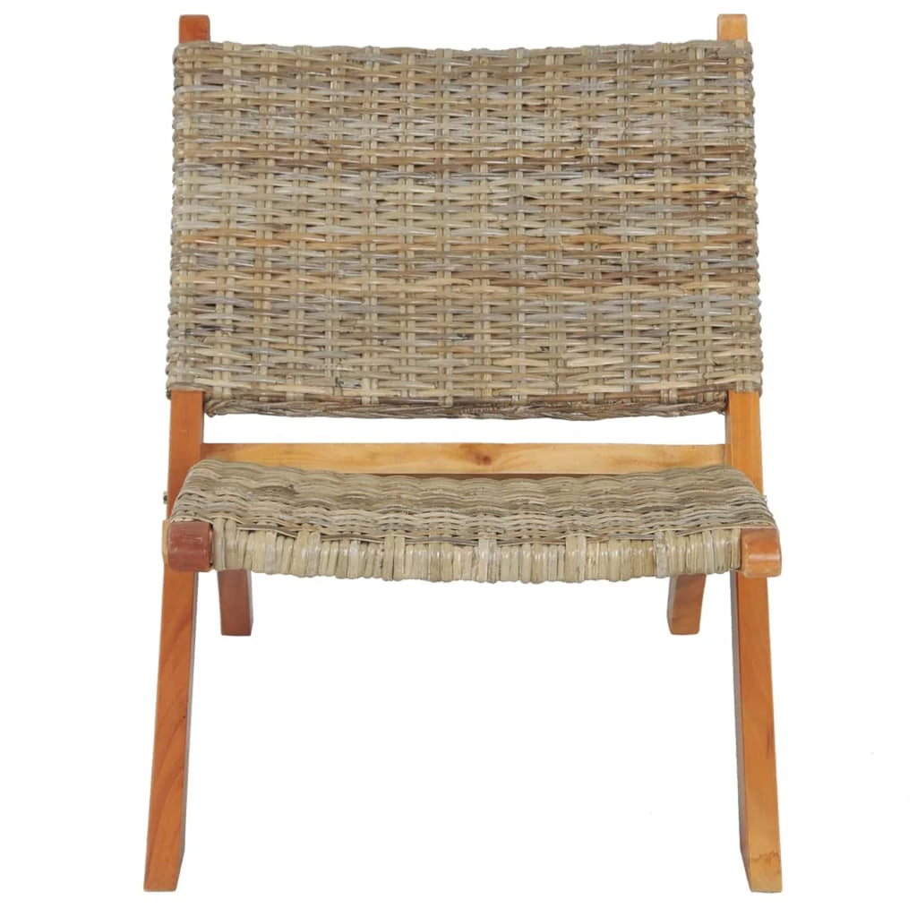 Kubu Rattan Mahogany Wood Frame Chair W1392