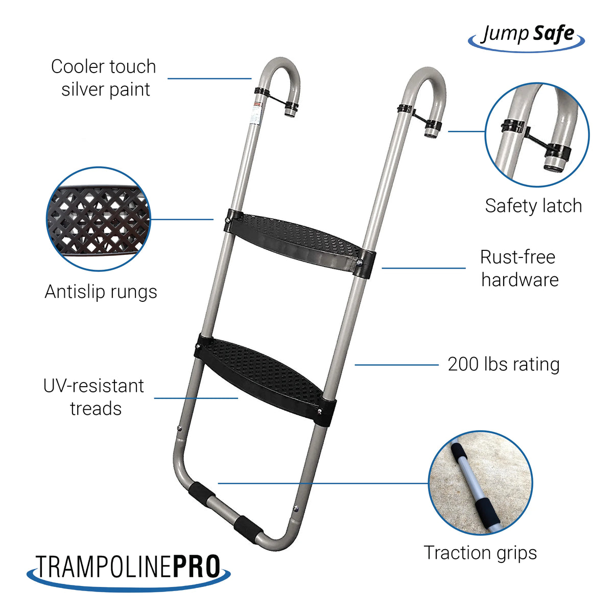 Trampoline Ladder with Safety-Latch W700